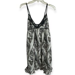 Wilderness Dreams Snow Camo Nightgown Large Naked North Chemise Y2K Slip Dress
